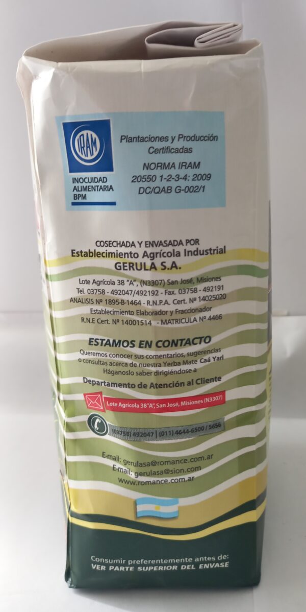 Yerba Mate Caá Yari 500g - Imagen 2