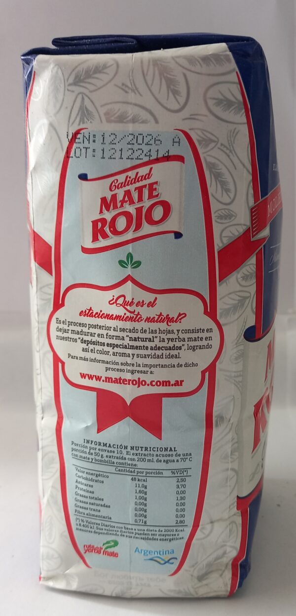 Yerba Mate Rojo Tradicional 500g - Imagen 2