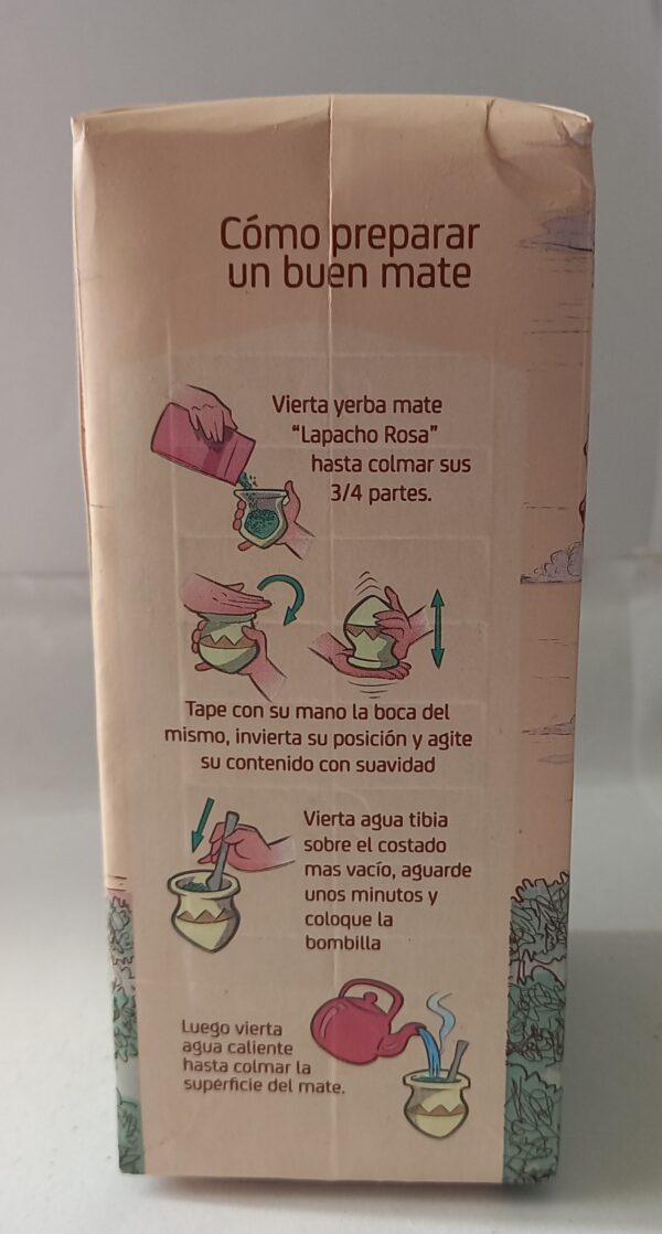 Yerba Mate Lapacho Rosa Agroecológica 500g - Imagen 2