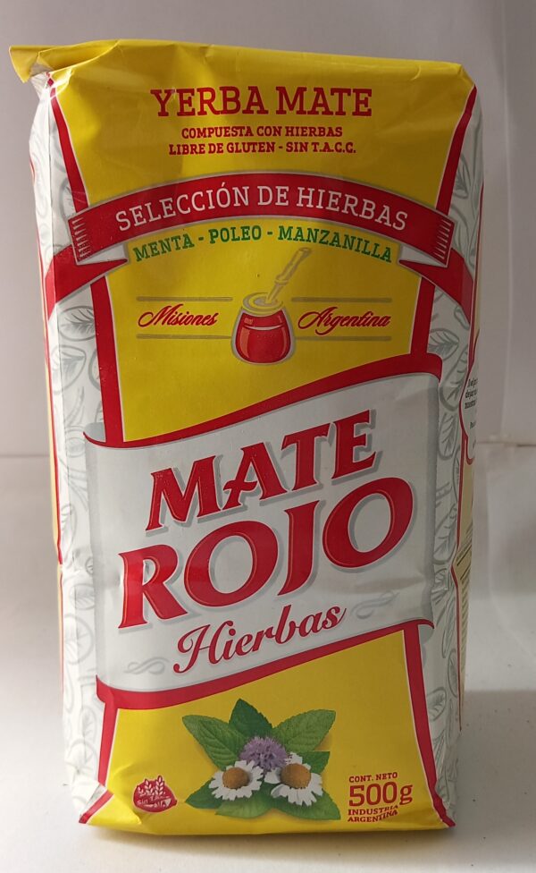 Yerba Mate Rojo con Hierbas 500g