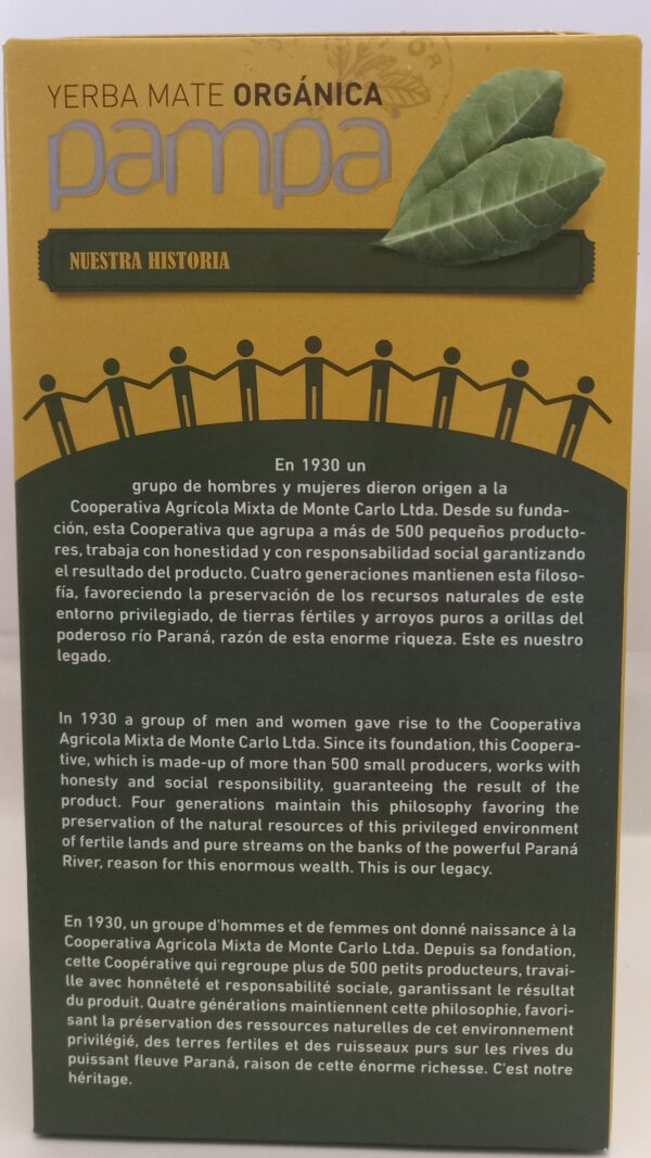 Yerba Mate Pampa Orgánica BCP 500g - Imagen 3