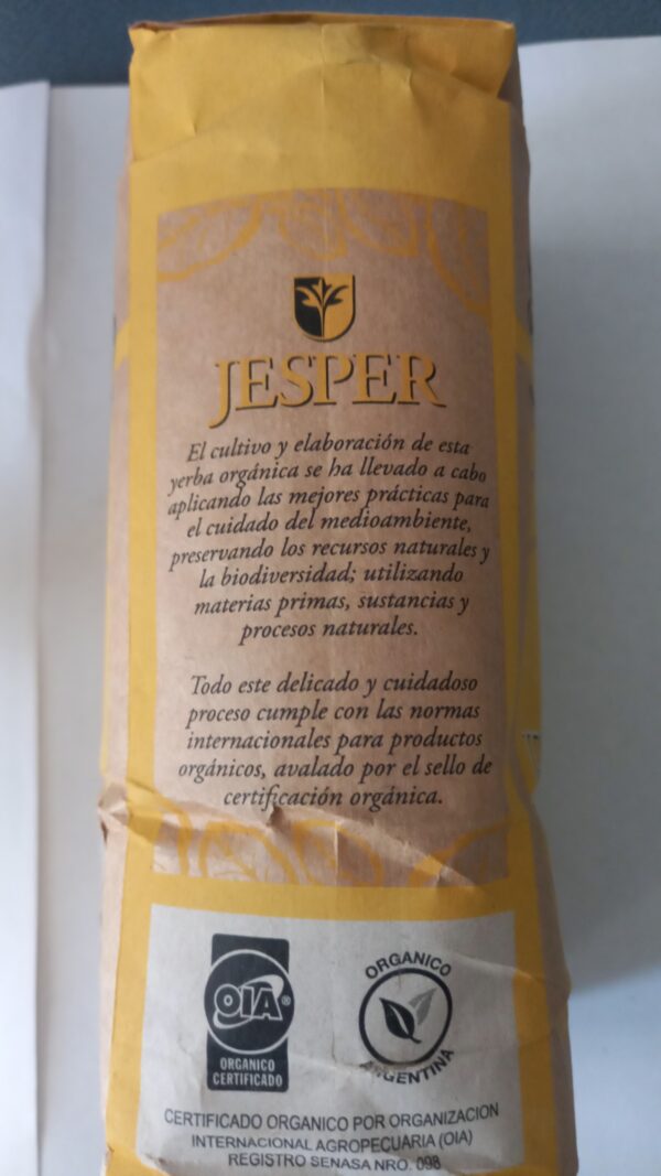 Yerba Mate Jesper Orgánica 500g - Imagen 2