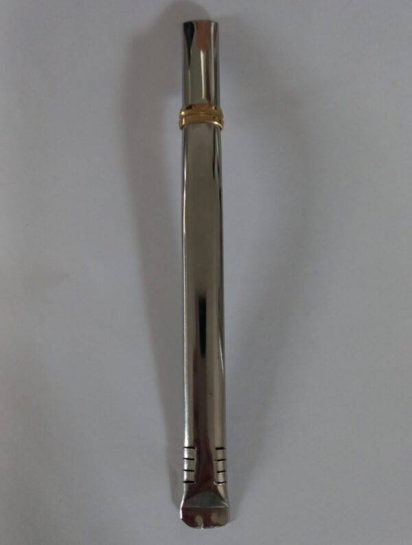 Bombilla chata Premium de acero inoxidable