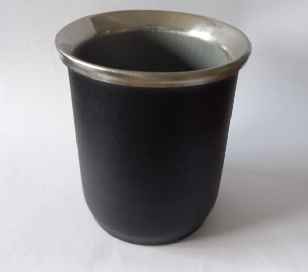 Mate térmico negro de acero inoxidable