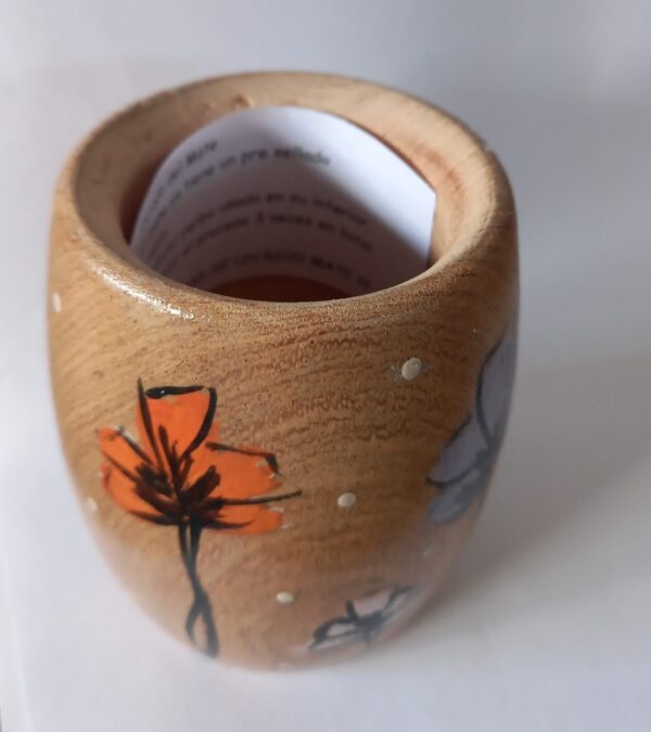 Mate de Algarrobo pintado a mano - Imagen 6