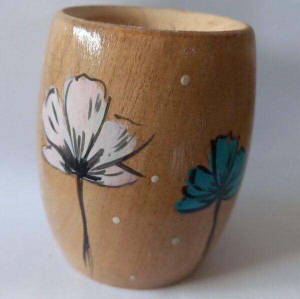 Mate de Algarrobo pintado a mano - Imagen 5