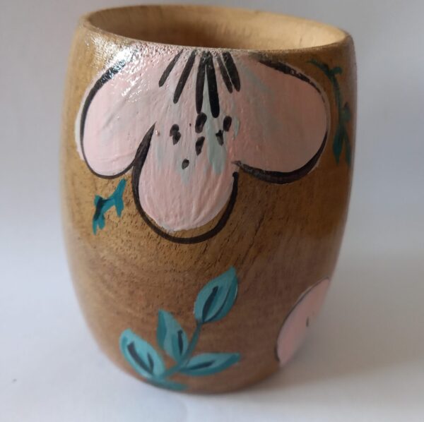 Mate de Algarrobo pintado a mano - Imagen 4