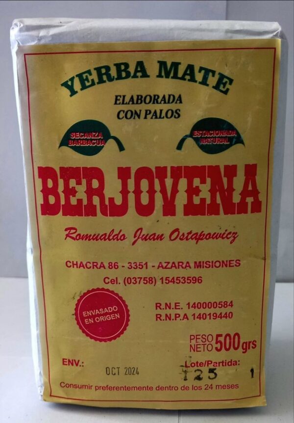 Yerba Mate Berjovena Barbacuá 500g