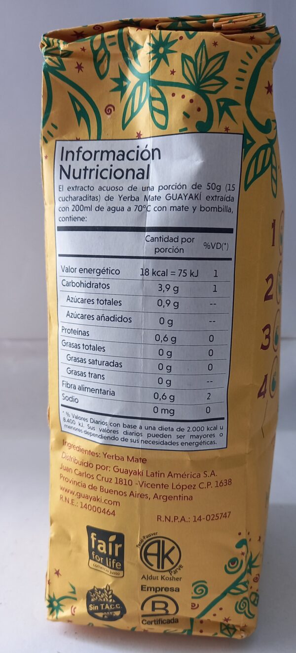 Yerba Mate Guayaki Orgánica 500g - Imagen 4