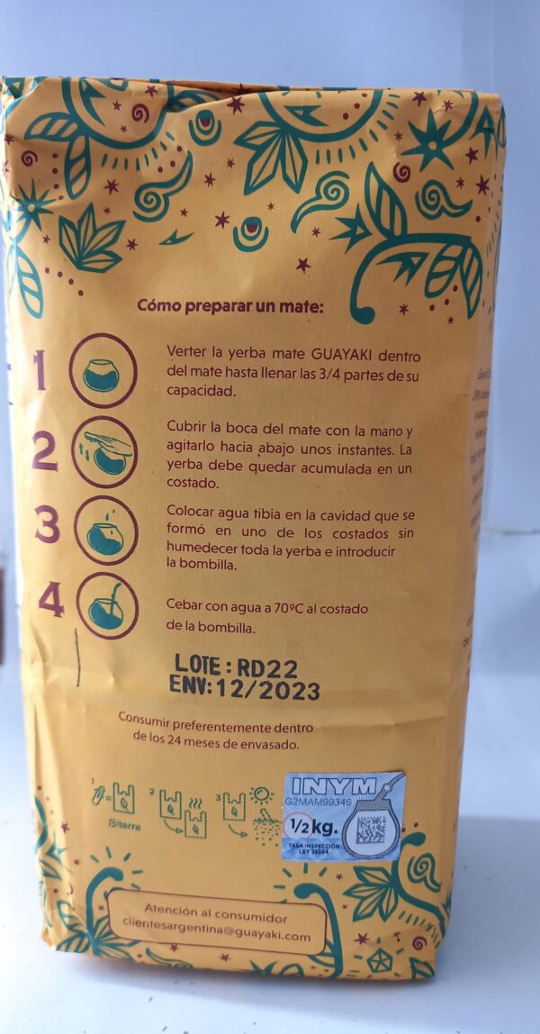 Yerba Mate Guayaki Orgánica 500g - Imagen 3