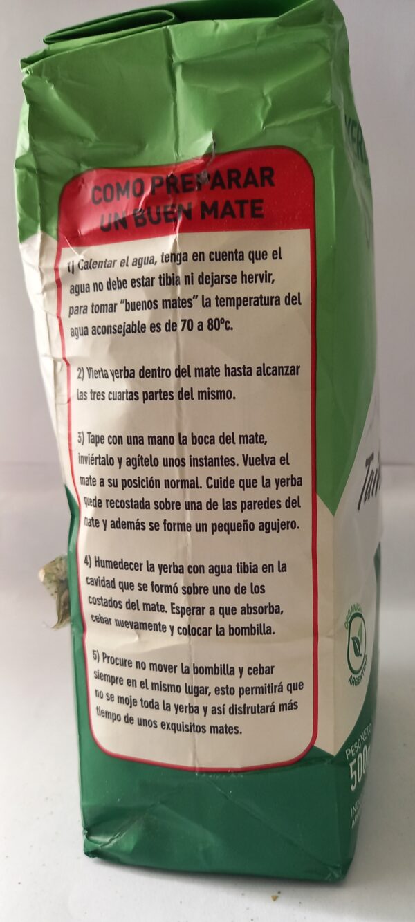 Yerba Mate Taihang Orgánica 500g - Imagen 3